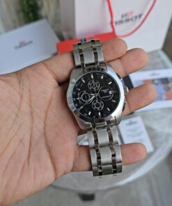 Tissot Couturer Silver Black Metal Watch