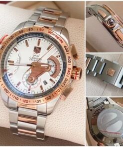 Tagheuer calibre 36 Dual tone white dial metal