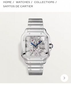 Cartier Santos Skeleton Battery