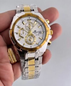 Edifice Silver Gold White Metal Watch