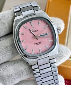 Omega Speedmaster Slim Silver Green Metal Watch