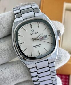 Omega Speedmaster Slim Silver White Metal Watch