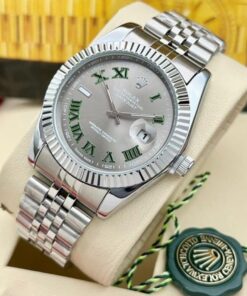 Rolex Datejust Silver Grey Dial Metal Watch