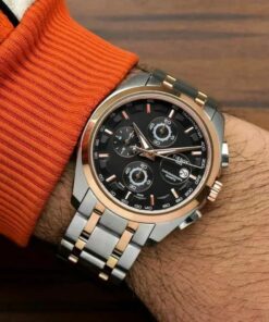 Tissot Couturer Dualtone Black Dial Metal Watch