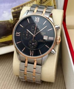 Tissot Dual Tone Metal Black Dial Watch 02