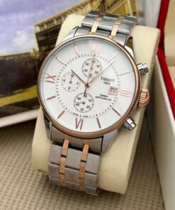 Tissot Dual Tone Metal White Dial Watch 02