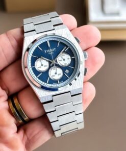 Tissot Prx Chrono Premium Stainless Steel Blue Dial