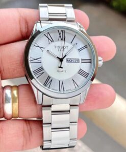Tissot Silver Metal White Dial Watch A