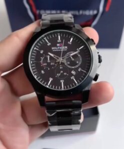 Tommy Hilfiger Black Metal Watch