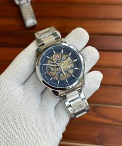 Tommy Hilfiger Silver Blue Automatic Metal